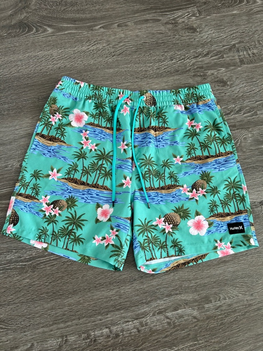 Hurley Aqua Tropical Pineapple Swim Shorts